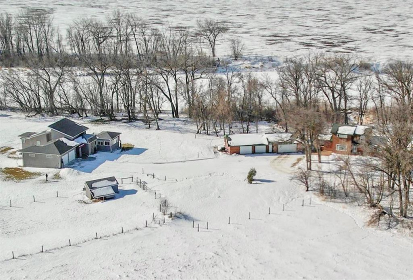 Aerial view of the property!