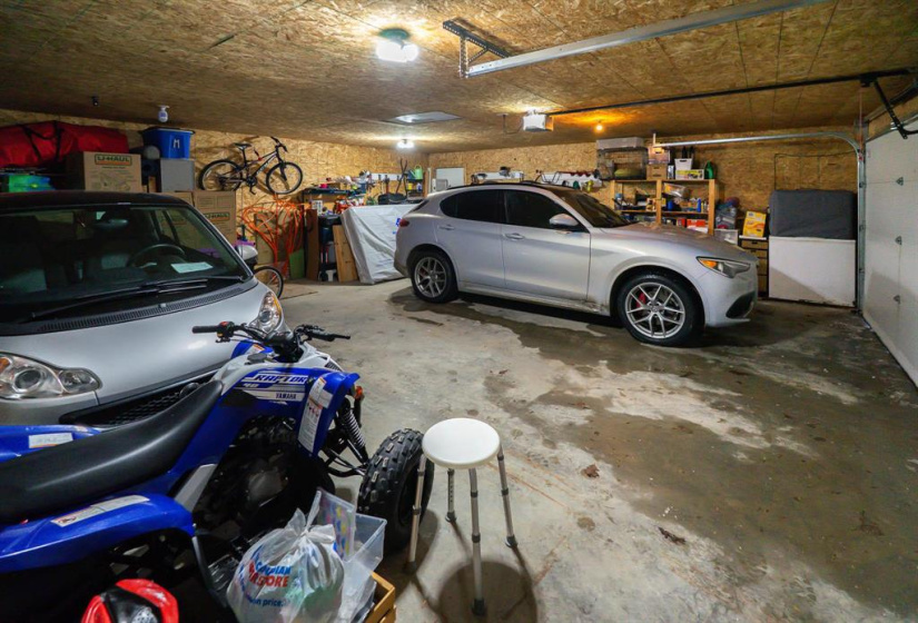 Garage has room for five vehicles plus lots of storage!