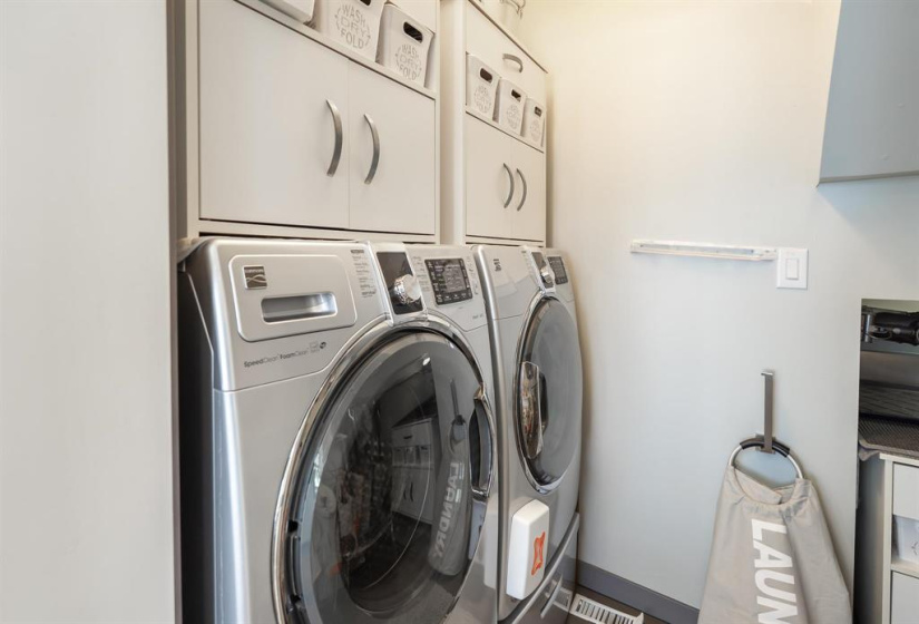 Laundry room on the main floor