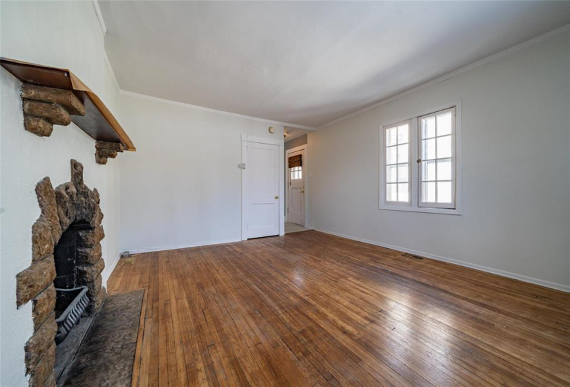 Character windows & Hardwood floors.