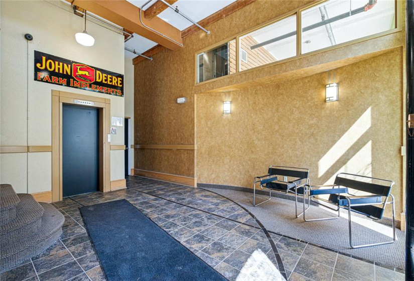 Elevator up to the Unit
