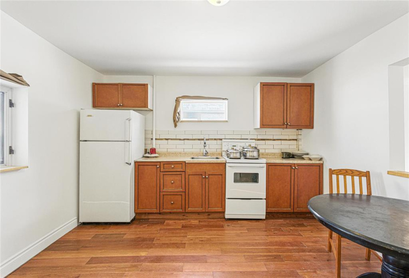 Wood cabinets