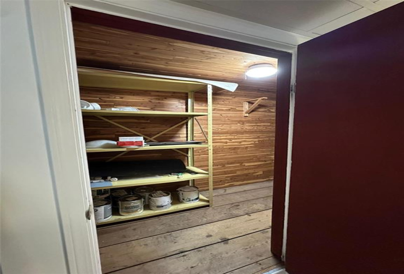 basement cedar lined closet