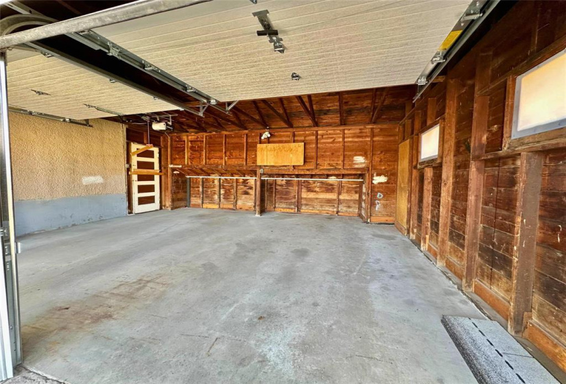 15 x 20 garage with extension to 18 feet one garage door opener
