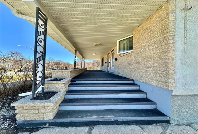 Front concrete porch