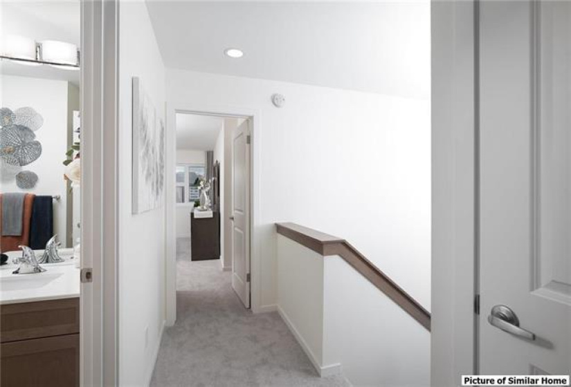 Hallway at the top of the stairs