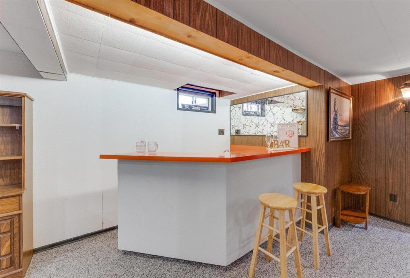 Bar in recreation room
