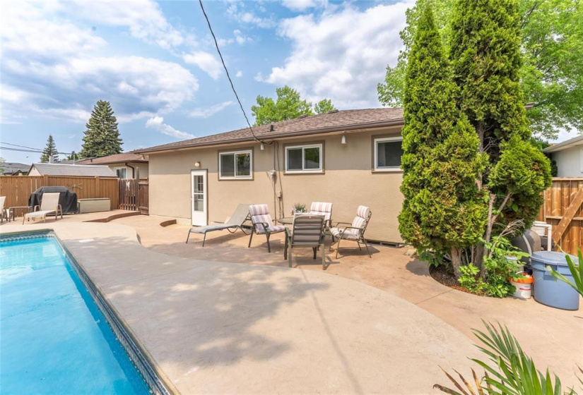 Concrete patio