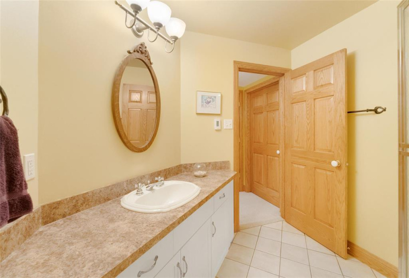 3 piece bath in basement.