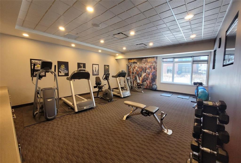 Well equipped gym