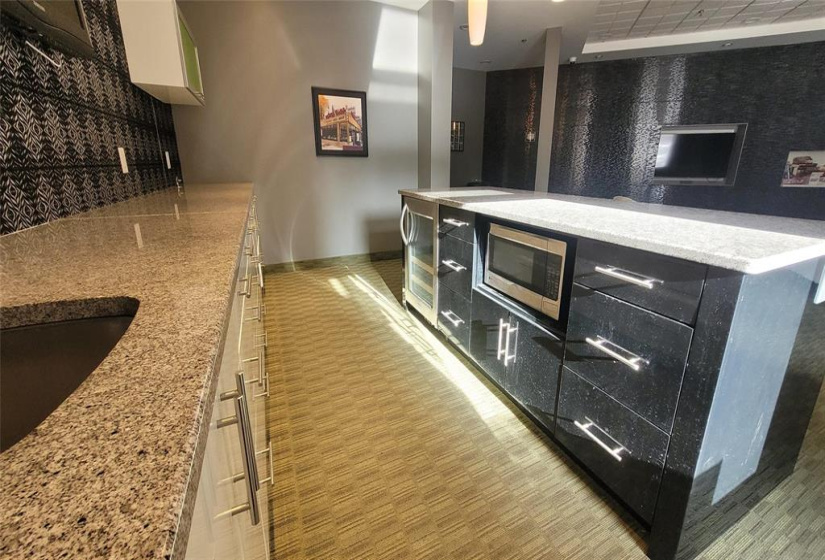 Kitchen area in common room