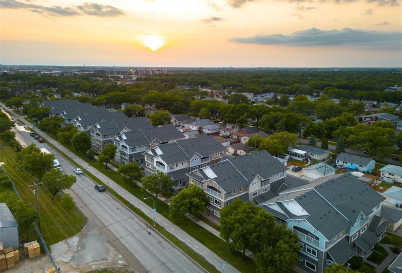 Well maintained and treed condo complex
