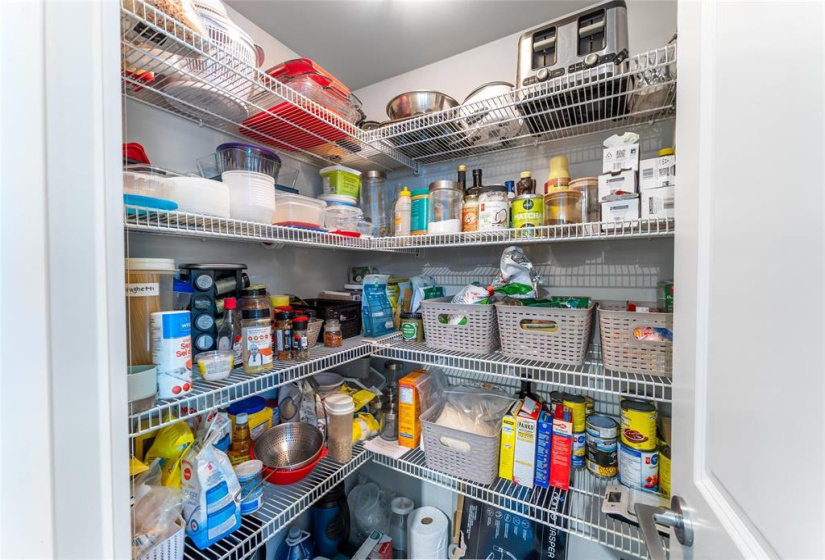 Walking pantry in kitchen