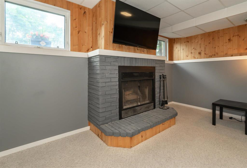 Wood burning fireplace was recently inspected