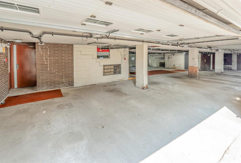 Inside the garage