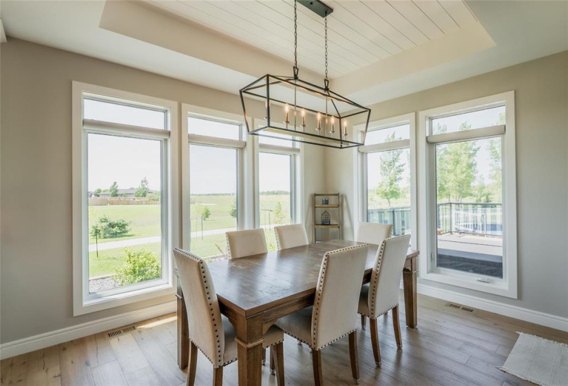 Sunset views out your dining room windows