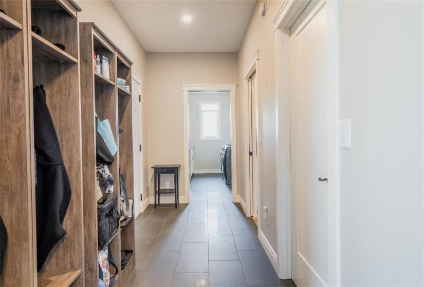 Mudroom with walk-in closet