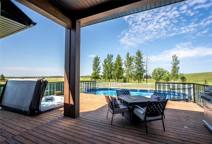 Watch the sunset from your hot tub!