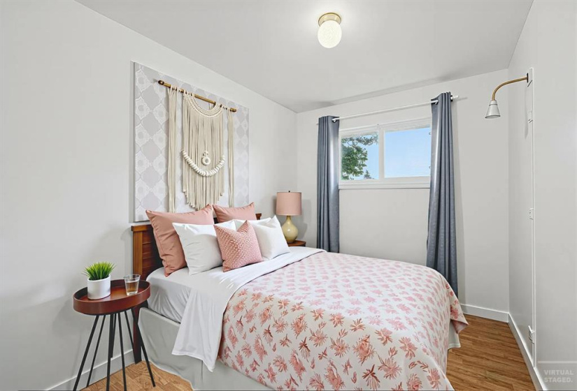 virtually staged: Bedroom