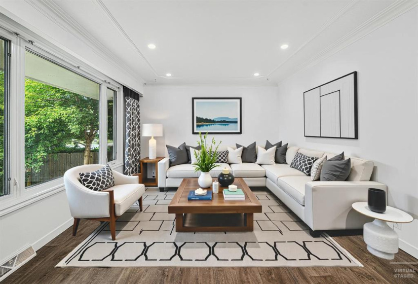 virtually staged: Living Room