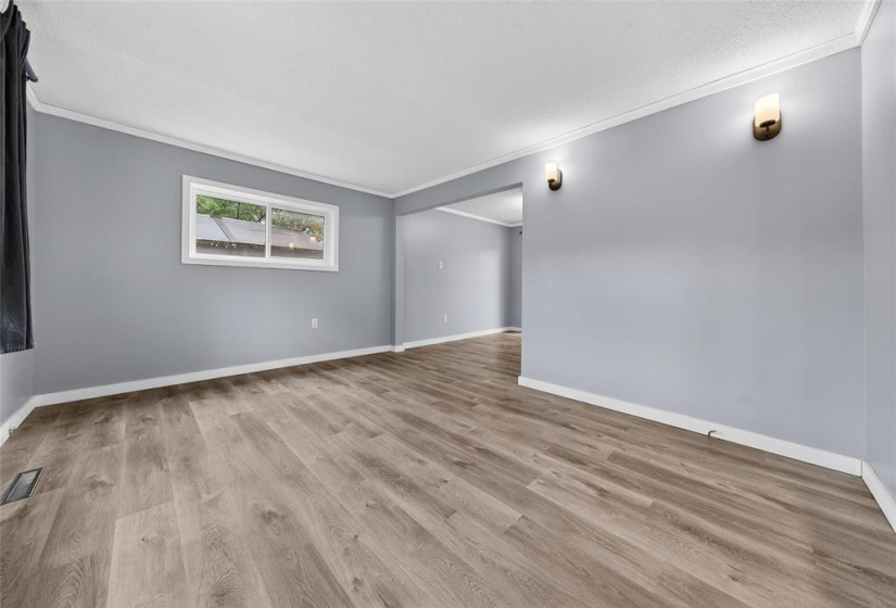 Fresh interior paint.