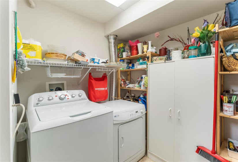 In suite, washer and dryer