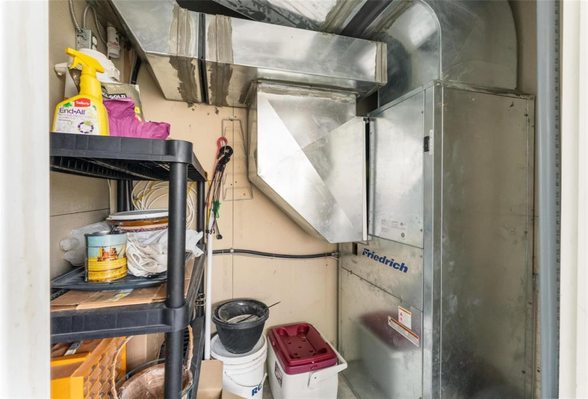 Furnace and air conditioner, and a small room on the balcony