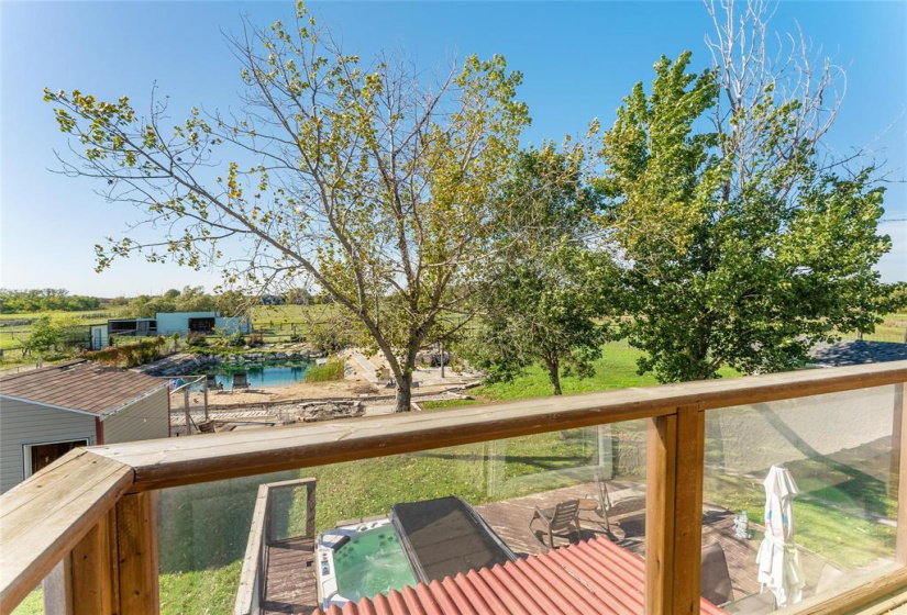View from master balcony. West facing. Those sunsets will be amazing.