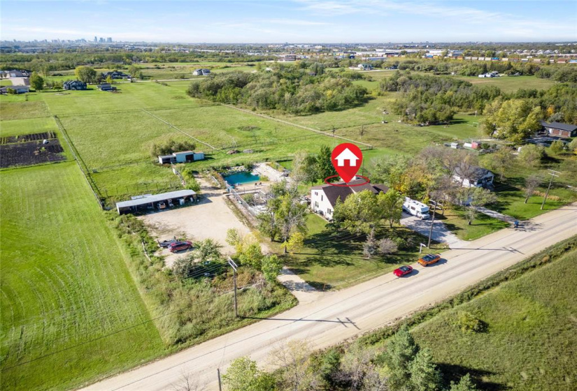 Just under 5 acres within the city limits