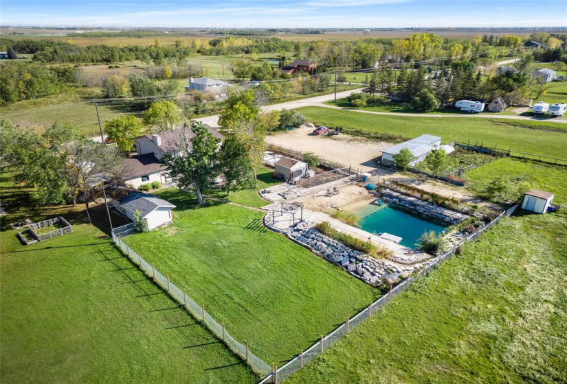 So many views.  The gravel area is also part of the acreage