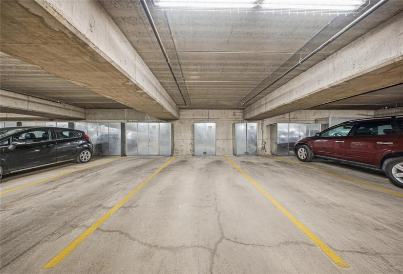 Underground parking and storage cabinet