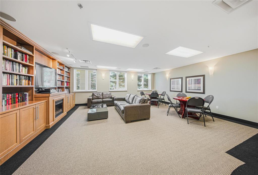 Meeting / gathering / library room.  Or can rent out for family gatherings.