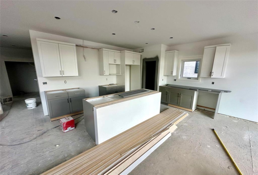 actual kitchen under construction