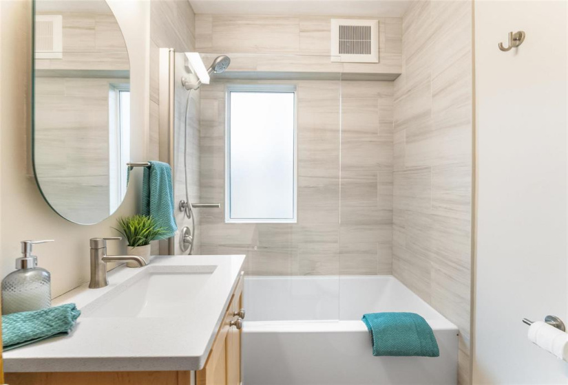 Main floor updated bathroom.