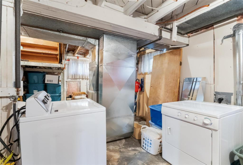 Washer and dryer included.