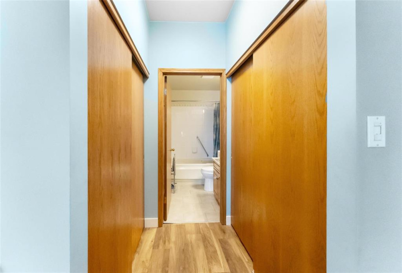 Double closets in primary.