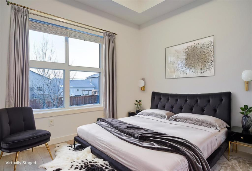 2nd bedroom staged virtually