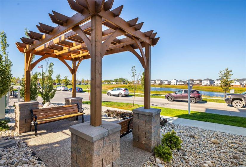 Rest under the shade of our pergola.