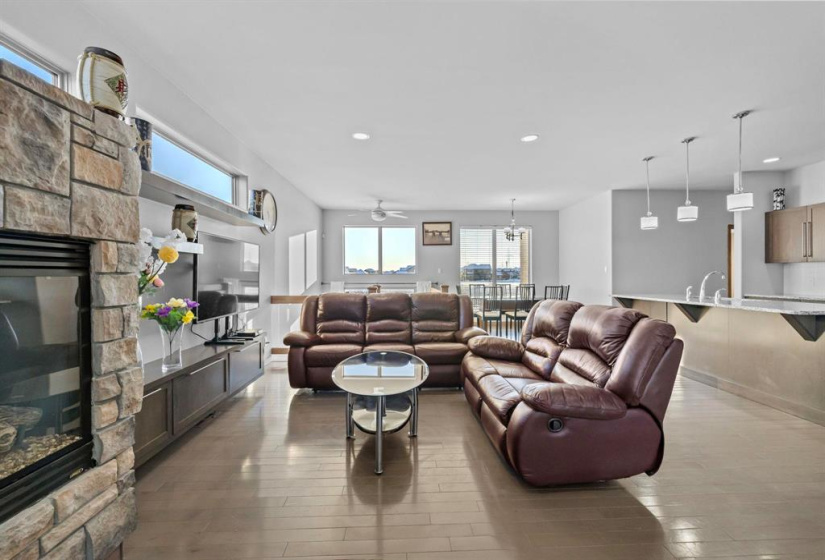 Hardwood floors throughout