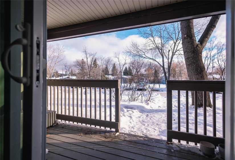 View out the balcony