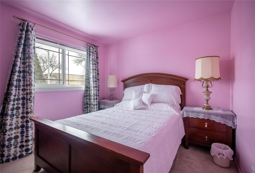 generous primary bedroom