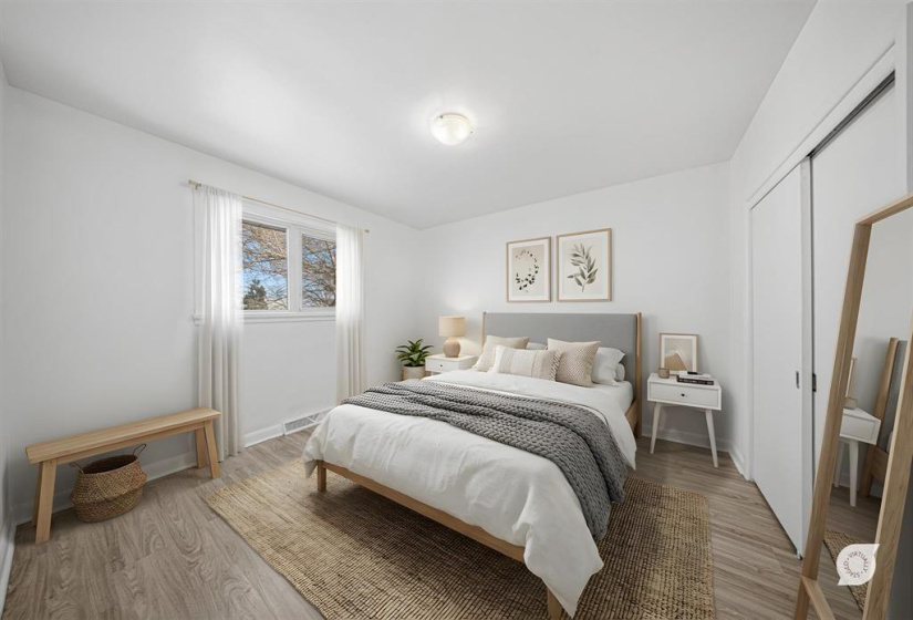 Virtually staged bed 2