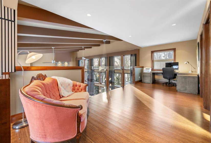 Loft is great to use as an office or for relaxing