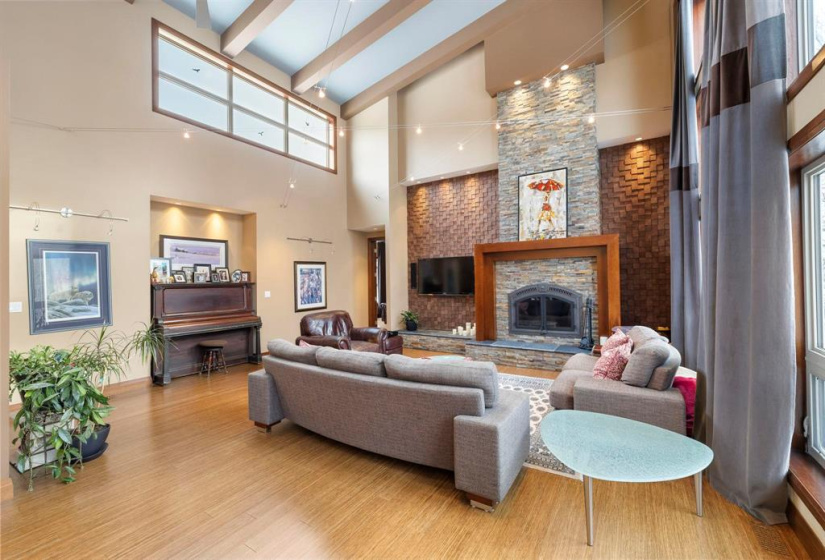 Bamboo flooring throughout