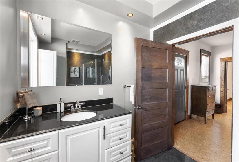 Door to upper level balcony