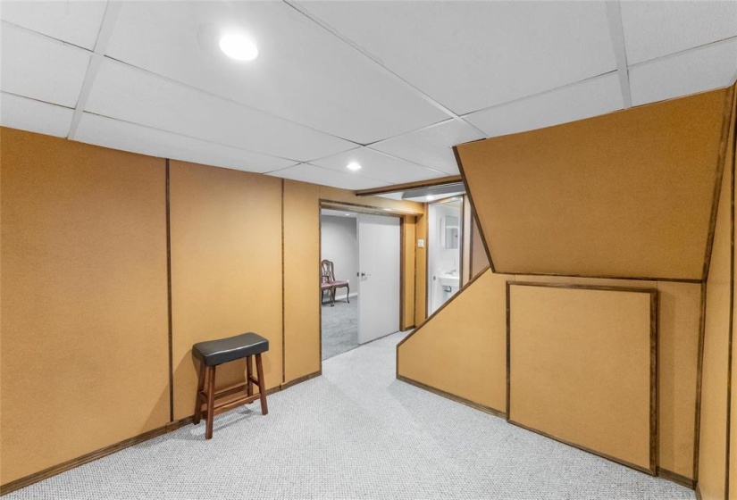 Basement. Wall could be taken out for one big area