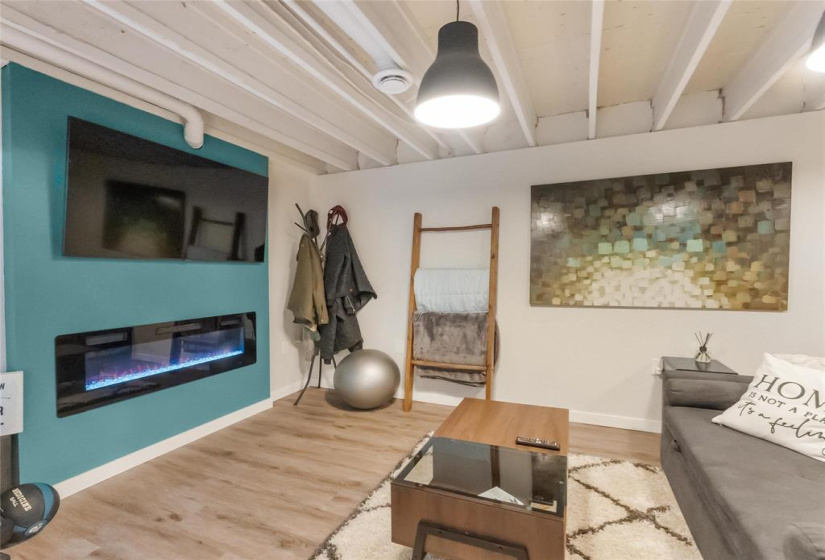 TV wall mount included.