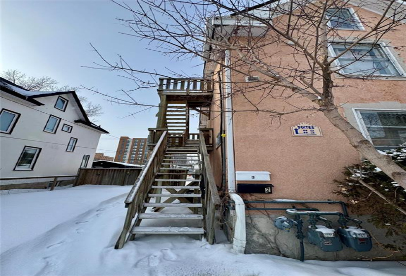 Stairs to 2nd and 3rd flrs