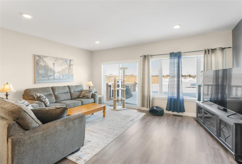 Patio doors to patio and  back yard