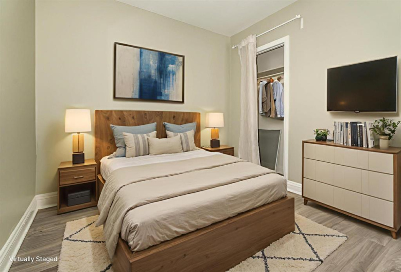 Virtually staged photo